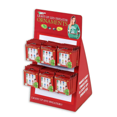 Light-up LED POP counter peg hook display