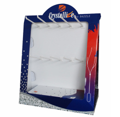 Earphones printed counter hook display stand