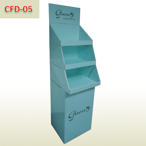 Cosmetics sales promotional retail cardboard free standing display rack Skin care products display stand,POP display stand, custom made display rack manufacturer, Paper Package Boxes, Gift boxes, Shopping bag factory China factory, Sino Printing & Packaging,Cosmetic POP cardboard free standing display rack