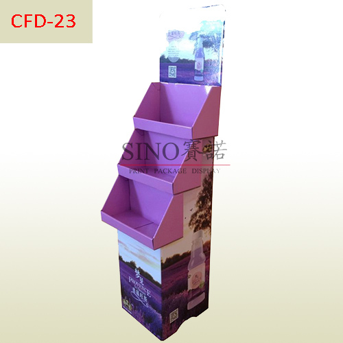 Vitamin beverage POP cardboard three shelves display stand,POP display stand, custom made display rack manufacturer, Paper Package Boxes, Gift boxes, Shopping bag factory China factory, Sino Printing & Packaging,Vitamin beverage POP cardboard three shelves display stand