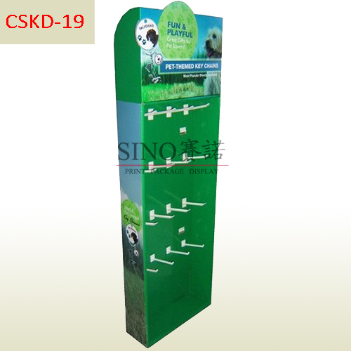 Key Chains Cardboard printed Sidekick Pegs Display,POP display stand, custom made display rack manufacturer, Paper Package Boxes, Gift boxes, Shopping bag factory China factory, Sino Printing & Packaging,Key Chains Cardboard printed Sidekick Pegs Display