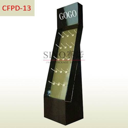 Custom corrugated pop retail hanging pegboard hook cardboard supermarket hanger display rack collapsible shelves,POP display stand, custom made display rack manufacturer, Paper Package Boxes, Gift boxes, Shopping bag factory China factory, Sino Printing & Packaging,Custom corrugated pop retail hanging pegboard hook cardboard supermarket hanger display rack collapsible shelves