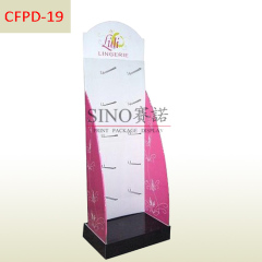 POP Hair tie hairpin retail cardboard floor pegs display stand