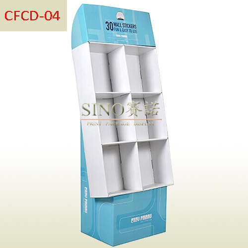 Supermarket Promotional Pop Compartment Cardboard Display For wall stickers,POP display stand, custom made display rack manufacturer, Paper Package Boxes, Gift boxes, Shopping bag factory China factory, Sino Printing & Packaging,Supermarket Promotional Pop Compartment Cardboard Display For wall stickers