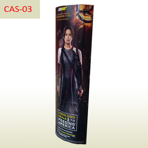 Theater post Movie advertising paperboard Totem Display Stand