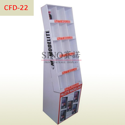 Palette maquillage Cardboard compartment display stand,POP display stand, custom made display rack manufacturer, Paper Package Boxes, Gift boxes, Shopping bag factory China factory, Sino Printing & Packaging,Palette maquillage Cardboard compartment display stand