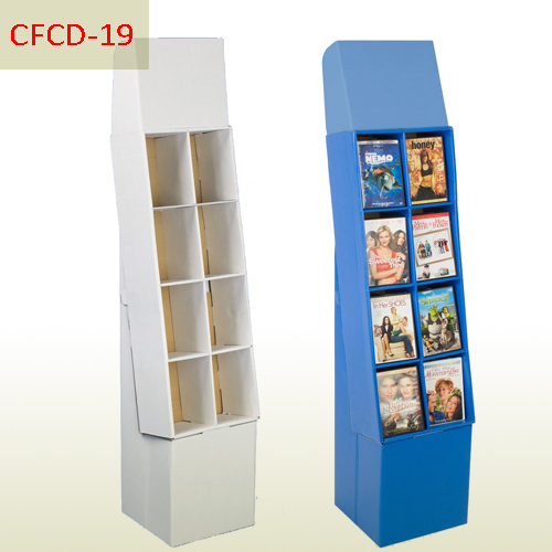 Pop Cardboard Display Rack for DVD disc or Magazine,POP display stand, custom made display rack manufacturer, Paper Package Boxes, Gift boxes, Shopping bag factory China factory, Sino Printing & Packaging,Pop Cardboard Display Rack for DVD disc or Magazine