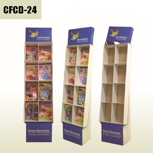 Children book retail Cardboard Display stand with removable header,POP display stand, custom made display rack manufacturer, Paper Package Boxes, Gift boxes, Shopping bag factory China factory, Sino Printing & Packaging,Children book retail Cardboard Display stand with removable header