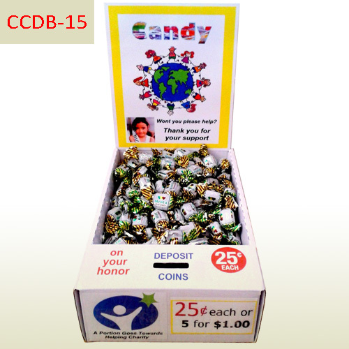Charity activities sales Candy Corrugated cardboard counter top display box,POP display stand, custom made display rack manufacturer, Paper Package Boxes, Gift boxes, Shopping bag factory China factory, Sino Printing & Packaging,Charity activities sales Candy Corrugated cardboard counter top display box