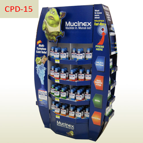 Disinfectant mouthwash supermarket sales promotion corrugated cardboard pallet display stand,POP display stand, custom made display rack manufacturer, Paper Package Boxes, Gift boxes, Shopping bag factory China factory, Sino Printing & Packaging,Disinfectant mouth wash supermarket sales promotion corrugated cardboard pallet display stand