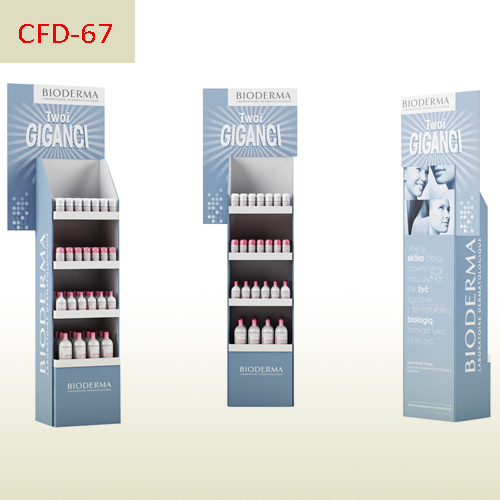 Face washing cream advertising cardboard display stand,POP display stand, custom made display rack manufacturer, Paper Package Boxes, Gift boxes, Shopping bag factory China factory, Sino Printing & Packaging,Face washing cream advertising cardboard display stand