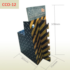 Sales promotional cardboard counter display stand for swimming goggles or sunglasses,POP display stand, custom made display rack manufacturer, Paper Package Boxes, Gift boxes, Shopping bag factory China factory, Sino Printing & Packaging,Goggles glasses sales promotional cardboard counter display stand