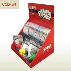 Customized cardboard counter top display box for Fitness training cards
