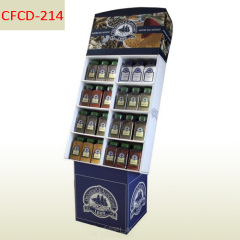 Olive oil supermarket promotional cardboard display stand