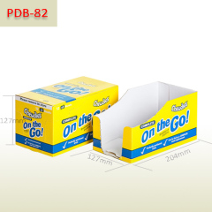 Perforated removable lid chewing gum paper display box,POP display stand, custom made display rack manufacturer, Paper Package Boxes, Gift boxes, Shopping bag factory China factory, Sino Printing & Packaging,Perforated removable lid chewing gum paper display box