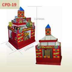 Fireworks POP Wholesales Corrugated Cardboard Pallet Display Stand