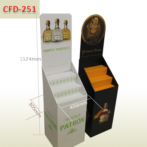 Custom-made Wine exhibition cardboard floor display stand,POP display stand, custom made display rack manufacturer, Paper Package Boxes, Gift boxes, Shopping bag factory China factory, Sino Printing & Packaging,Custom-made Wine exhibition cardboard floor display stand