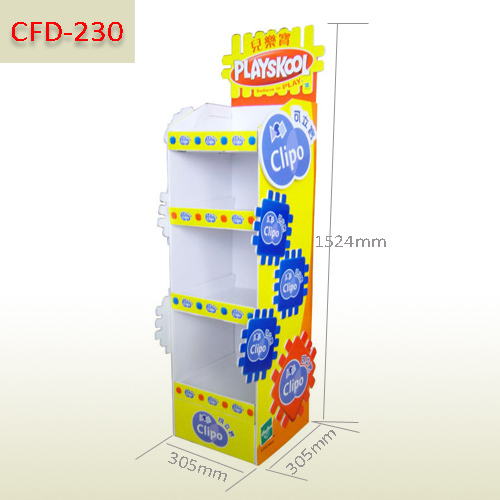 Baby's toys supermarket sales promotion cardboard floor display stand,POP display stand, custom made display rack manufacturer, Paper Package Boxes, Gift boxes, Shopping bag factory China factory, Sino Printing & Packaging,Baby's toys supermarket sales promotion cardboard floor display stand