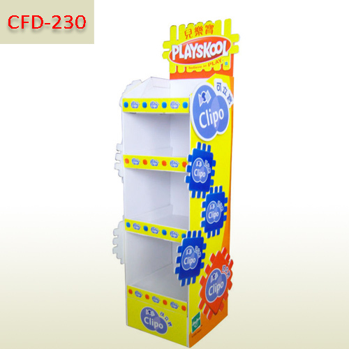 Baby's toys supermarket sales promotion cardboard floor display stand,POP display stand, custom made display rack manufacturer, Paper Package Boxes, Gift boxes, Shopping bag factory China factory, Sino Printing & Packaging,Baby's toys supermarket sales promotion cardboard floor display stand