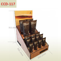 Sunscreen body retail store cardboard counter top display box
