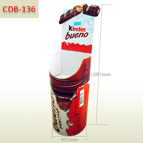 Cardboard display bin for kinder chocolate bars,POP display stand, custom made display rack manufacturer, Paper Package Boxes, Gift boxes, Shopping bag factory China factory, Sino Printing & Packaging,Cardboard display bin for kinder chocolate bars
