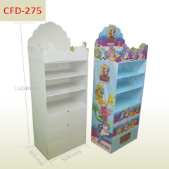 Cartoon character dolls wholesale Cardboard floor display stand