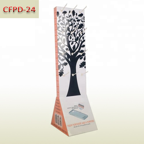 Supermarket retail two Sided Cardboard Hanging Hook Display Stand for cell phone case,POP display stand, custom made display rack manufacturer, Paper Package Boxes, Gift boxes, Shopping bag factory China factory, Sino Printing & Packaging,Supermarket retail two Sided Cardboard Hanging Hook Display Stand for cell phone case