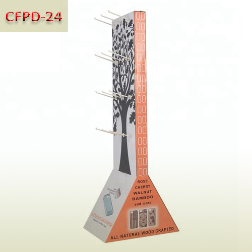 Supermarket retail two Sided Cardboard Hanging Hook Display Stand for cell phone case,POP display stand, custom made display rack manufacturer, Paper Package Boxes, Gift boxes, Shopping bag factory China factory, Sino Printing & Packaging,Supermarket retail two Sided Cardboard Hanging Hook Display Stand for cell phone case