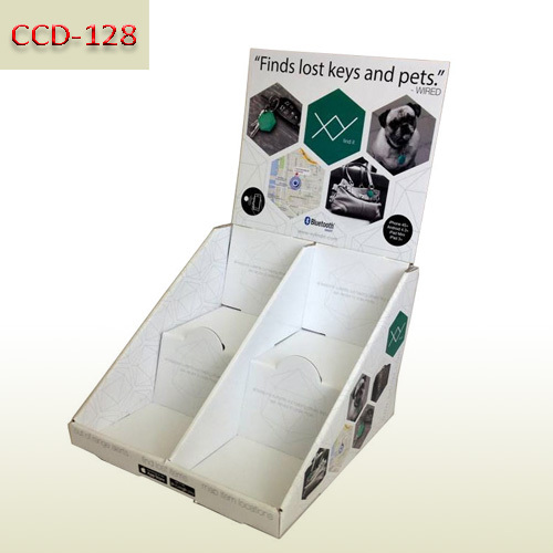 Retail Cardboard counter top display box for bluetooth anti-loss device,POP display stand, custom made display rack manufacturer, Paper Package Boxes, Gift boxes, Shopping bag factory China factory, Sino Printing & Packaging,Retail Cardboard counter top display box for bluetooth anti-loss device