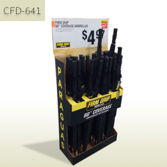Umbrella Retail Cardboard Floor Display Stand,POP display stand, custom made display rack manufacturer, Paper Package Boxes, Gift boxes, Shopping bag factory China factory, Sino Printing & Packaging,Umbrella Retail Cardboard Floor Display Stand