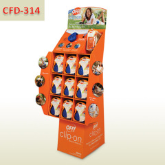 Sport Accessories Retail Cardboard Floor Display Stand