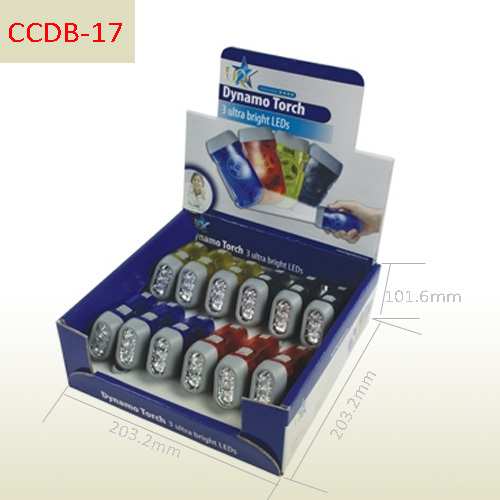 PDQ Corrugated Counter top Display Box for Dynamo Torch,POP display stand, custom made display rack manufacturer, Paper Package Boxes, Gift boxes, Shopping bag factory China factory, Sino Printing & Packaging,PDQ Corrugated Counter top Display Box for Dynamo Torch