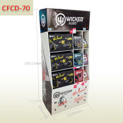 Headset Retail Pocket Shelf Cardboard Stand Up Display,POP display stand, custom made display rack manufacturer, Paper Package Boxes, Gift boxes, Shopping bag factory China factory, Sino Printing & Packaging,Headset Retail Pocket Shelf Cardboard Stand Up Display