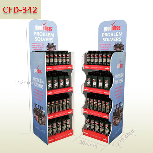 Corrugated POP floor display stands for detergent sales promotion,POP display stand, custom made display rack manufacturer, Paper Package Boxes, Gift boxes, Shopping bag factory China factory, Sino Printing & Packaging,Corrugated POP floor display stands for detergent sales promotion