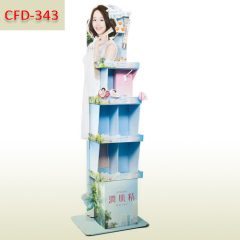 Custom made cardboard floor display for skin lotion,POP display stand, custom made display rack manufacturer, Paper Package Boxes, Gift boxes, Shopping bag factory China factory, Sino Printing & Packaging,Custom made cardboard floor display for skin lotion