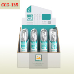 Custom made Cardboard Counter Display box for USB Charging cable