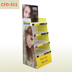corrugated paper floor display for hair dye,POP display stand, custom made display rack manufacturer, Paper Package Boxes, Gift boxes, Shopping bag factory China factory, Sino Printing & Packaging,corrugated paper floor display for hair dye