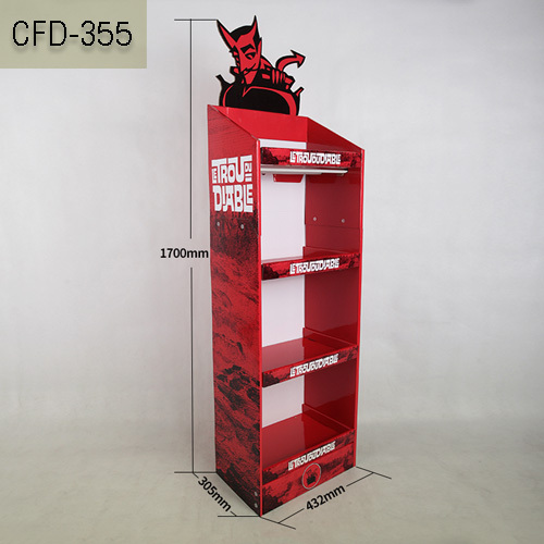 POS cardboard floor display stands for wine products,POP display stand, custom made display rack manufacturer, Paper Package Boxes, Gift boxes, Shopping bag factory China factory, Sino Printing & Packaging,POS cardboard floor display stands for wine products