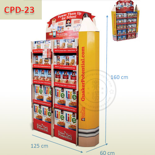 Pencil cardboard pallet display rack,POP display stand, custom made display rack manufacturer, Paper Package Boxes, Gift boxes, Shopping bag factory China factory, Sino Printing & Packaging,Pencil cardboard pallet display rack