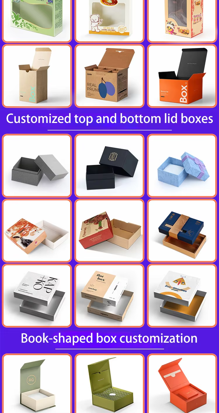 customized white card boxes