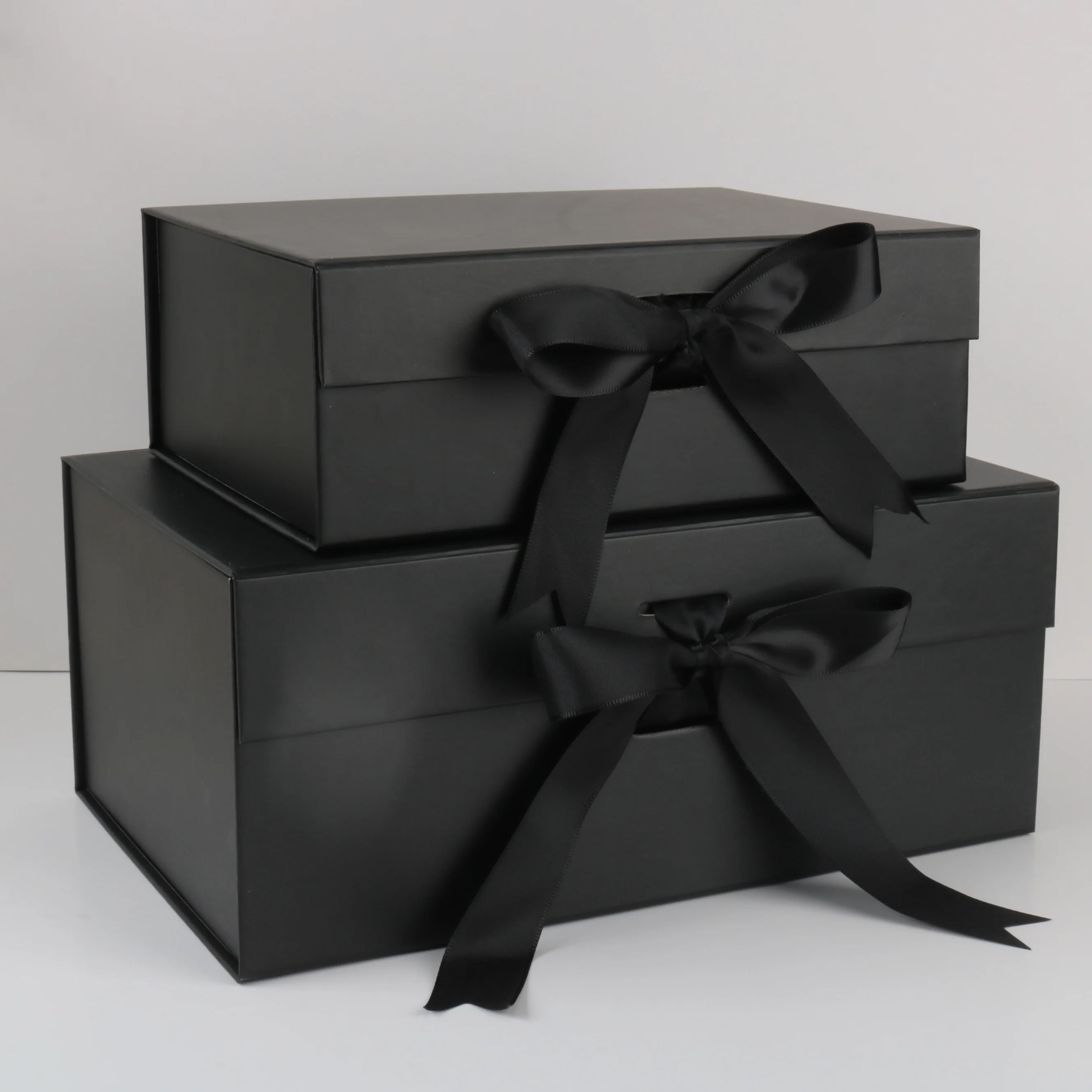 Collapsible Gift Boxes with Ribbon and Magnetic Closure Foldable Packaging Boxes for Perfume and Cosmetic Bottle