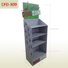 Custom made sales promotional cardboard floor display shelves for toys dinosaur,POP display stand, custom made display rack manufacturer, Paper Package Boxes, Gift boxes, Shopping bag factory China factory, Sino Printing & Packaging,Custom made sales promotional cardboard floor display shelves for toys dinosaur