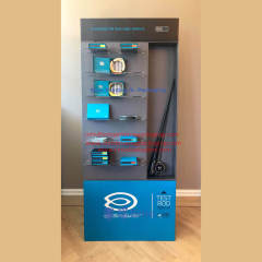 Fishing Equipments and Accessories Sales Promotional Cardboard floor standing display with 6 Acrylic shelves,POP display stand, custom made display rack manufacturer, Paper Package Boxes, Gift boxes, Shopping bag factory China factory, Sino Printing & Packaging,Fishing Equipments and Accessories Sales Promotional Cardboard floor standing display with 6 Acrylic shelves