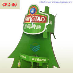 Beer and Beverage sales promotional retail Cardboard Pallet Display Stand,POP display stand, custom made display rack manufacturer, Paper Package Boxes, Gift boxes, Shopping bag factory China factory, Sino Printing & Packaging,Beer and Beverage sales promotional retail Cardboard Pallet Display Stand