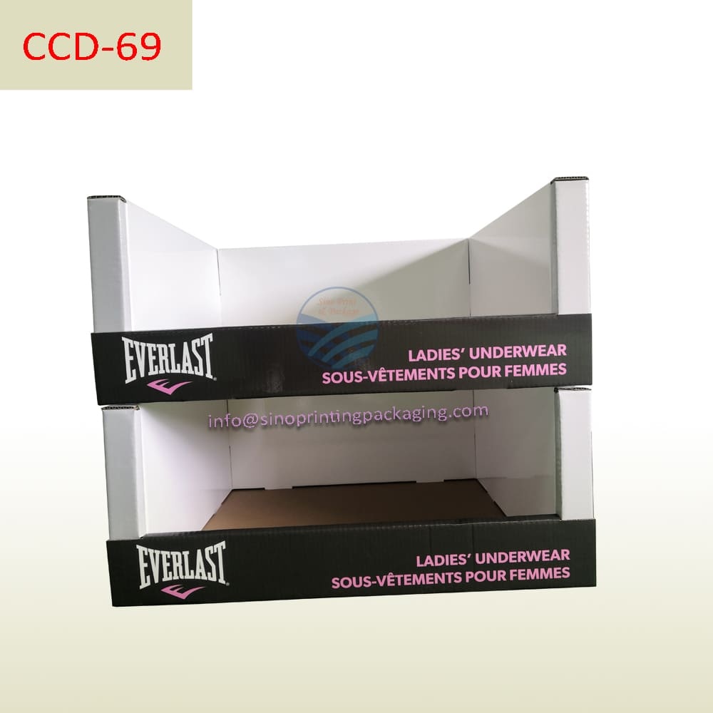 Ladies' underwear retail sales promotional Cardboard package box and stackable tray box,POP display stand, custom made display rack manufacturer, Paper Package Boxes, Gift boxes, Shopping bag factory China factory, Sino Printing & Packaging,Ladies' underwear retail sales promotional Cardboard stack-up package box and display box