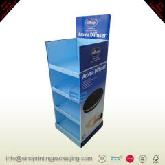 Air Purifier sales promotional retail Cardboard Floor Standing 3-tier Display shelves,POP display stand, custom made display rack manufacturer, Paper Package Boxes, Gift boxes, Shopping bag factory China factory, Sino Printing & Packaging,Air Purifier sales promotional retail Cardboard Floor Standing 3-tier Display shelves