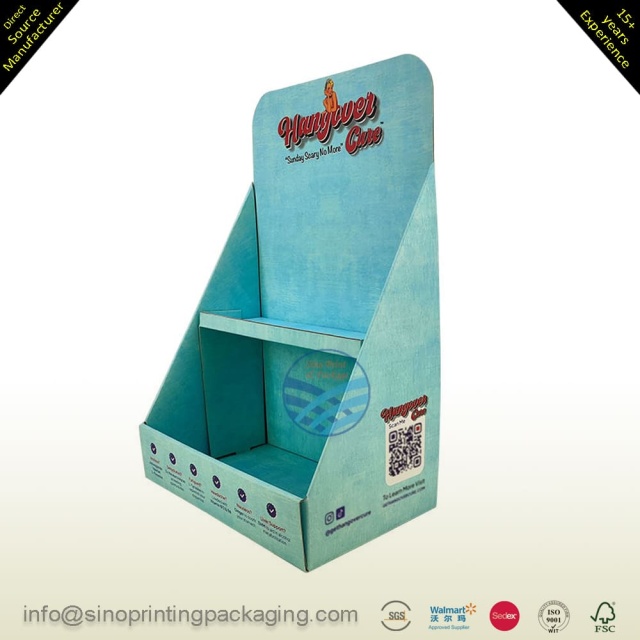 Ladies' Sunscreen Oil Retail two-tier Cardboard Display Box,POP display stand, custom made display rack manufacturer, Paper Package Boxes, Gift boxes, Shopping bag factory China factory, Sino Printing & Packaging,Ladies' Sunscreen Oil Retail two-tier Cardboard Display Box