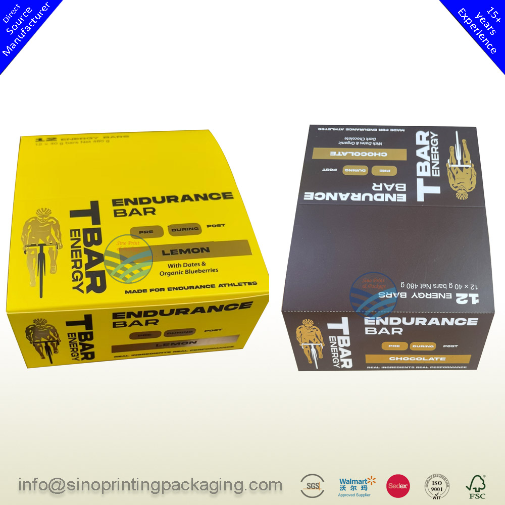 Lemon bars Packaging Box and Display Box Chocolate bars Packaging Box and Display Box