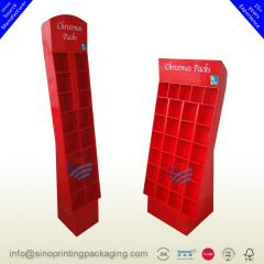 Christmas Packs Retail Cardboard Free Standing Square Compartments Display Rack,POP display stand, custom made display rack manufacturer, Paper Package Boxes, Gift boxes, Shopping bag factory China factory, Sino Printing & Packaging,Christmas Packs Retail Cardboard Free Standing Square Compartments Display Rack