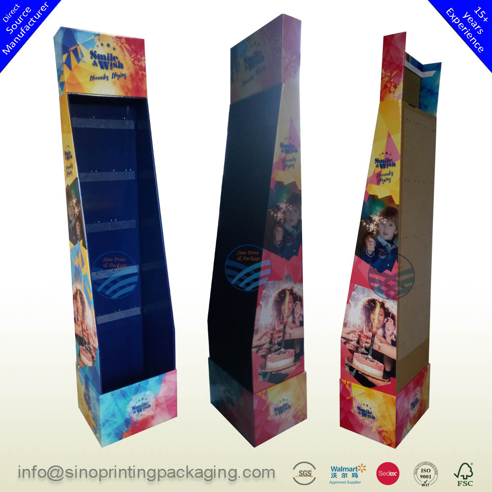 Fireworks Retail Cardboard Free Standing Pegs Hooks Display Rack,POP display stand, custom made display rack manufacturer, Paper Package Boxes, Gift boxes, Shopping bag factory China factory, Sino Printing & Packaging,Fireworks Retail Cardboard Free Standing Pegs Hooks Display Rack